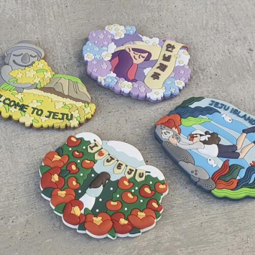 제주애퐁당 아트박스/제주애퐁당 제주감성 PVC마그넷 4종