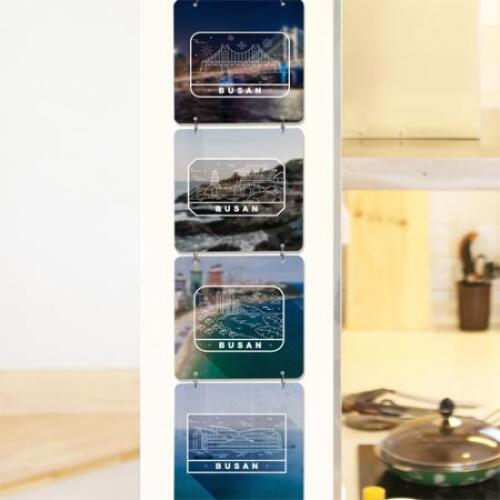 아트박스/꾸밈 nx612-멀티아크릴액자_볼거리많은부산(4단소형)