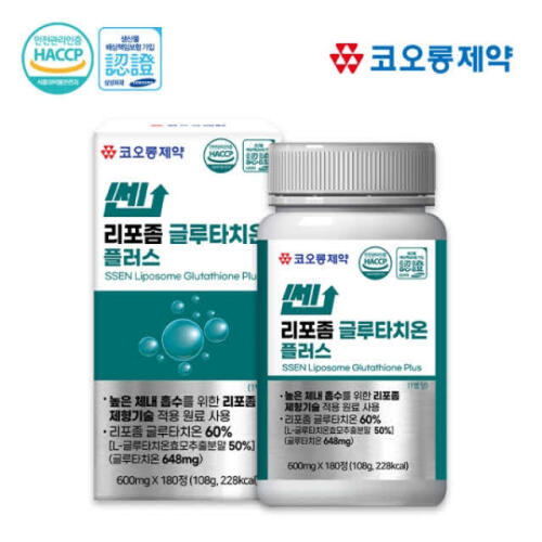 아트박스/아도라하우스 코오롱제약 쎈 리포좀 글루타치온 플러스 180정
