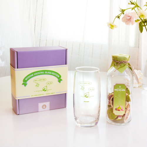 아트박스/묘약 무화과 담금주키트 X 칵테일잔 선물세트