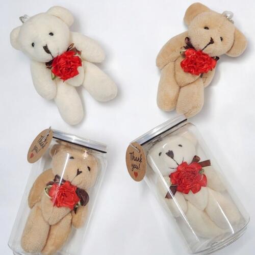 아트박스/땡큐베리메르시 카네이션키링 곰돌이 인형키링 귀여운 감사선물