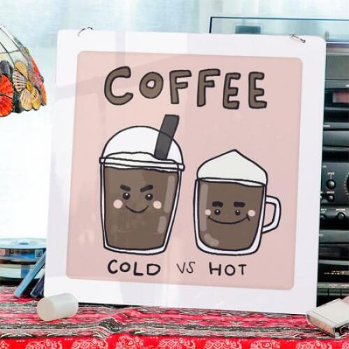 아트박스/꾸밈 nq309-행잉액자_우리는사이좋은친구(사각중형)