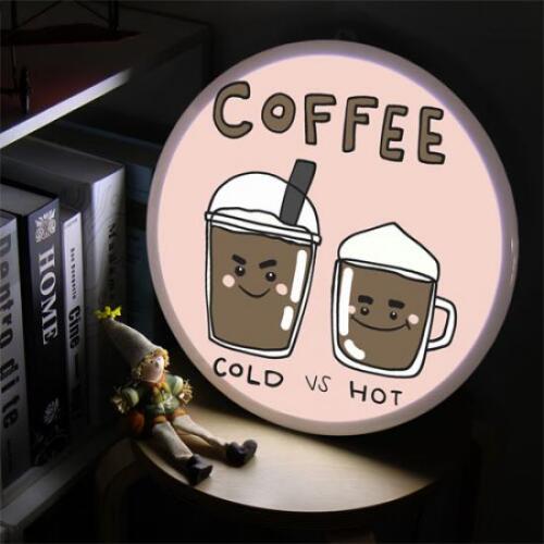 아트박스/꾸밈 no322-LED액자35R_우리는사이좋은친구