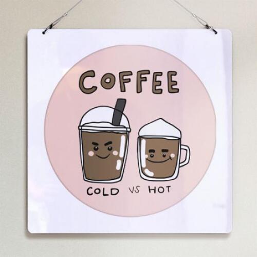 아트박스/꾸밈 nu458-행잉액자_우리는사이좋은친구(사각원형)