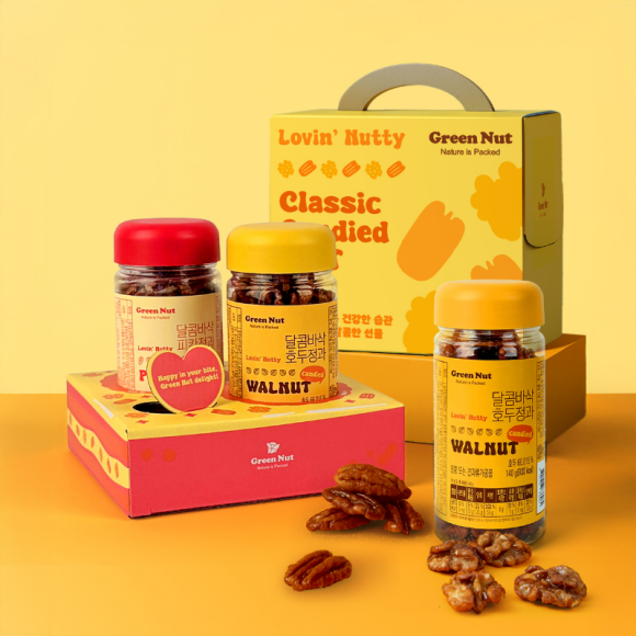 [그린너트] 달콤바삭 정과 2종 케이크 기프트 세트
