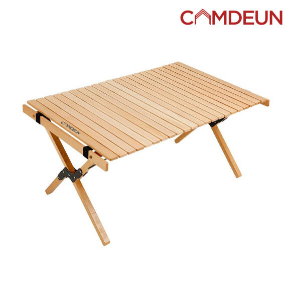 캠핑 감성 우드 롤 테이블 원목 접이식  CTB-6101 소