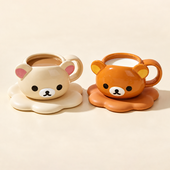 [딜] 리락쿠마&코리락쿠마 입체 페이스머그 150ml