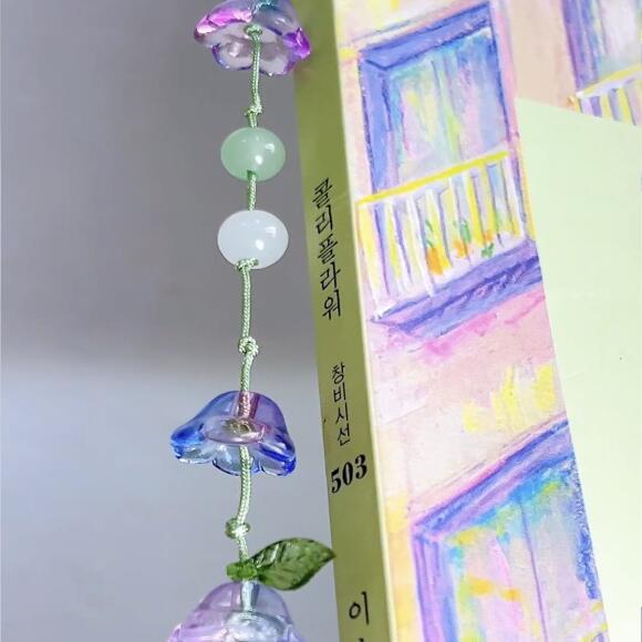 비즈 책갈피 끈갈피 만들기 DIY 키트 세트 은방울꽃