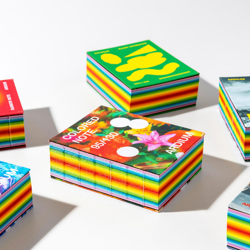 레인보우 컬러드 노트