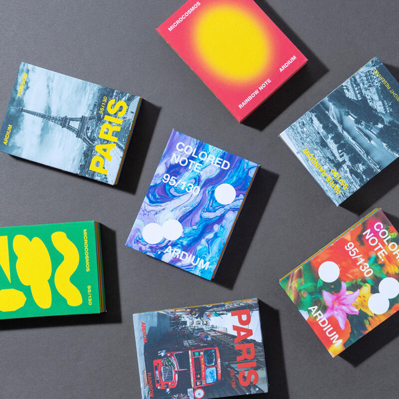 레인보우 컬러드 노트