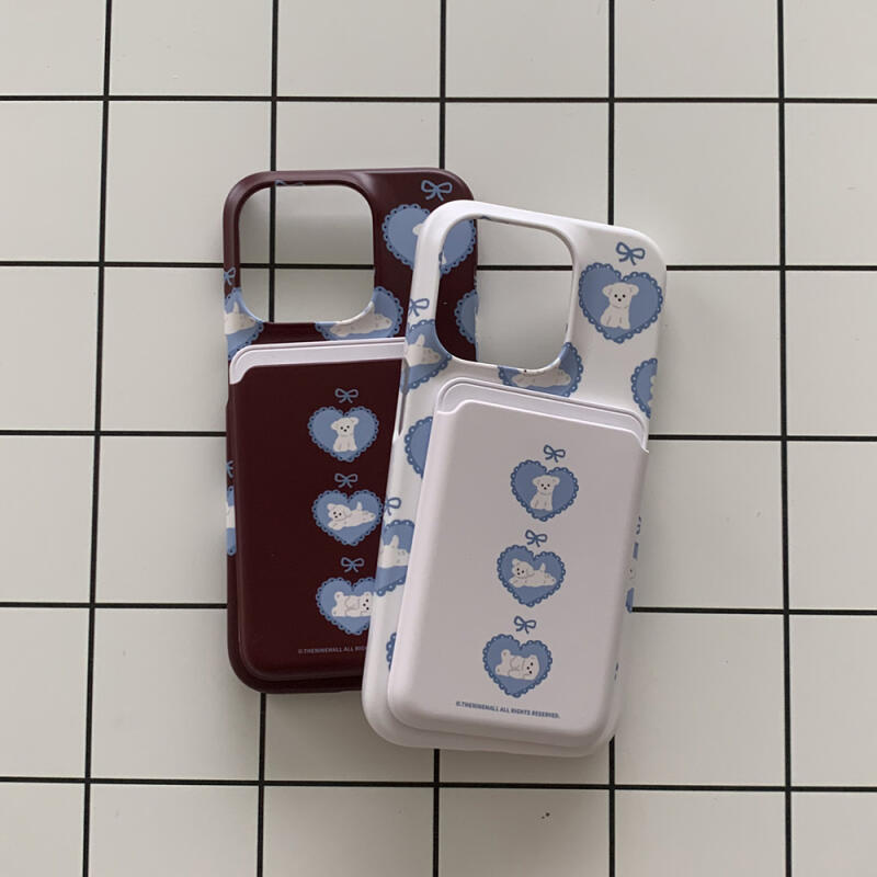 vintage ribbon puppy [맥세이프 카드슬롯]