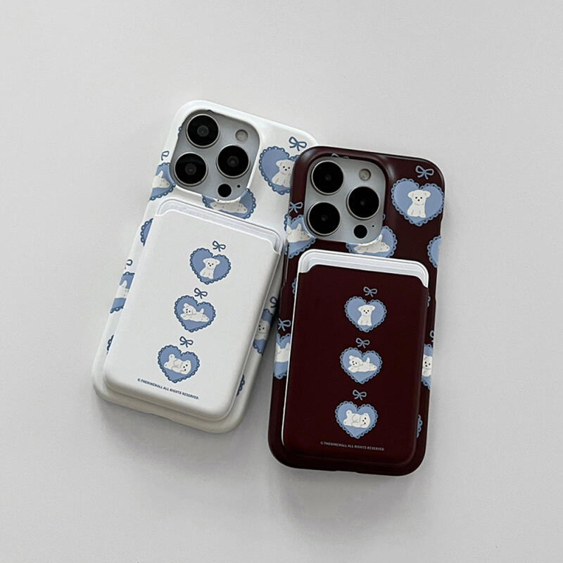 vintage ribbon puppy [맥세이프 카드슬롯]