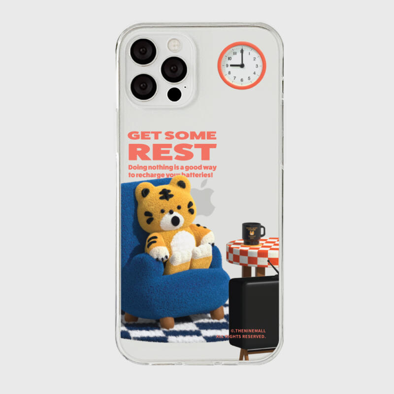 rest hey tiger [클리어 폰케이스]