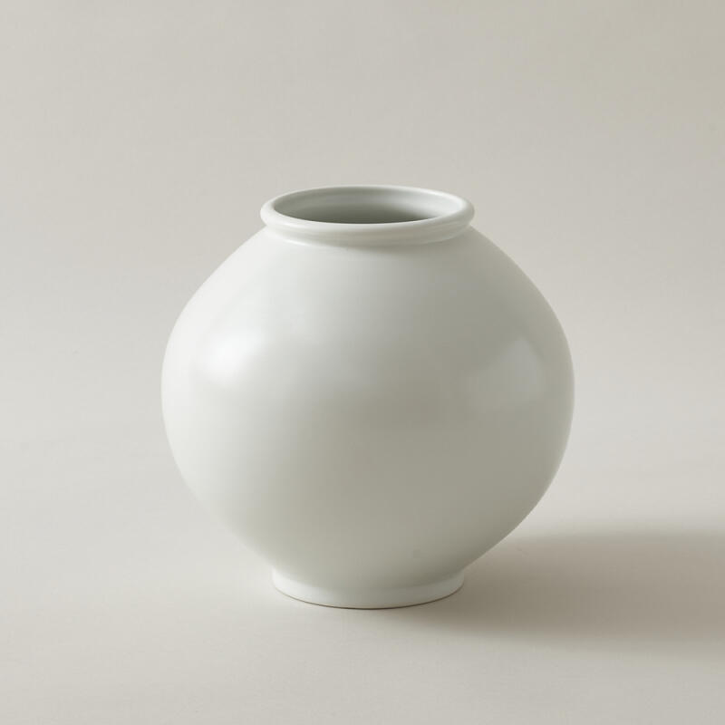 태광 박수재 작가 도자기 달항아리 2호 화병 23cm