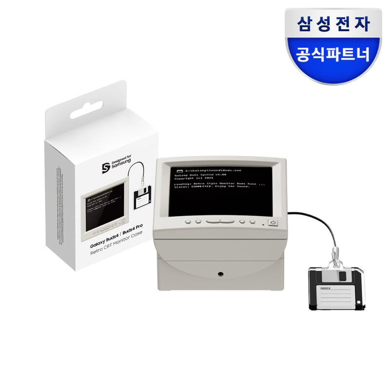 삼성 버즈4 버즈4프로 레트로 CRT 모니터 케이스