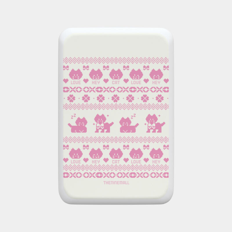 hey cat knit pattern [맥세이프 보조배터리]