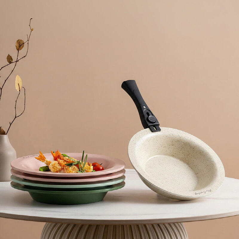 세라믹 플레이팅팬 깊은팬 28cm+탈착식핸들