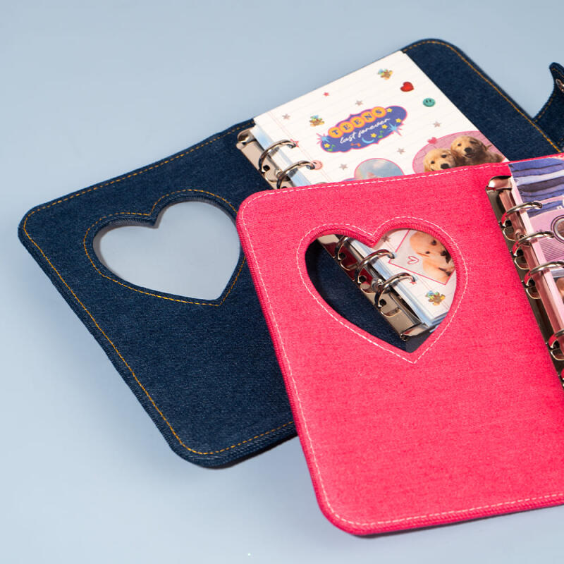 루카랩 포에버틴즈 AC 19R 6공 데님 다이어리 커버