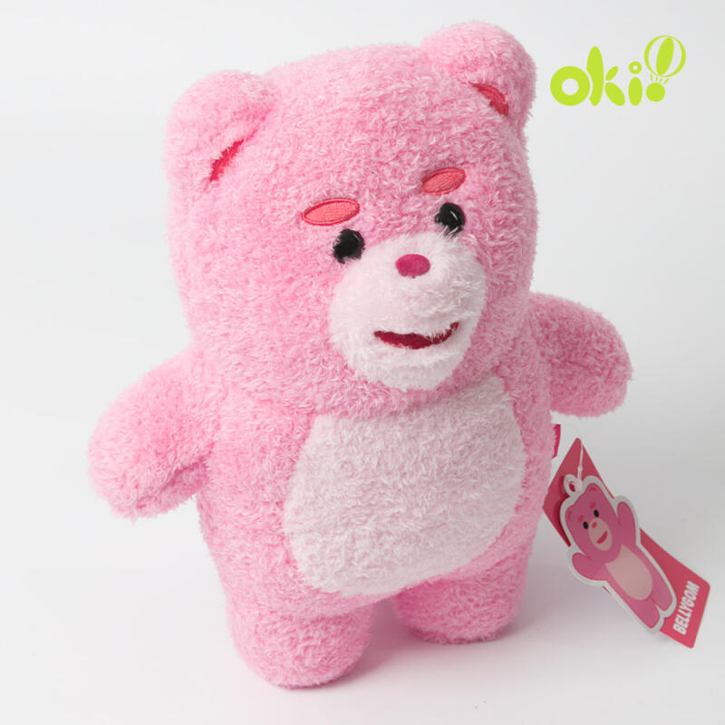 오키오 핑크곰 벨리곰인형 뽀글이 인형 30cm