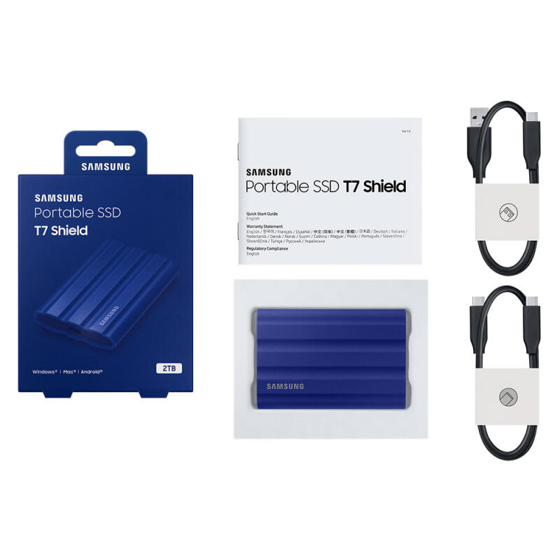 삼성전자 포터블 T7 Shield 외장SSD 2TB MU-PE2T0/WW