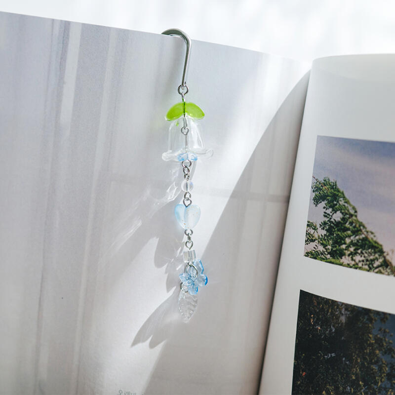 은방울꽃 후우링 책갈피 금속 북마크 풍경