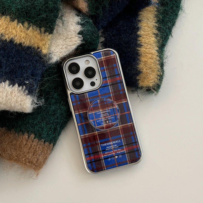 vintage check scarf [실버 맥세이프 범퍼케이스]