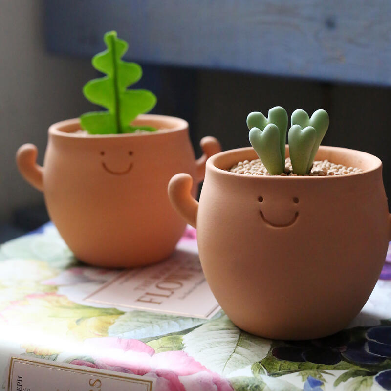 으랏차차 클레이팟 다육이 개업 승진 귀여운 화분