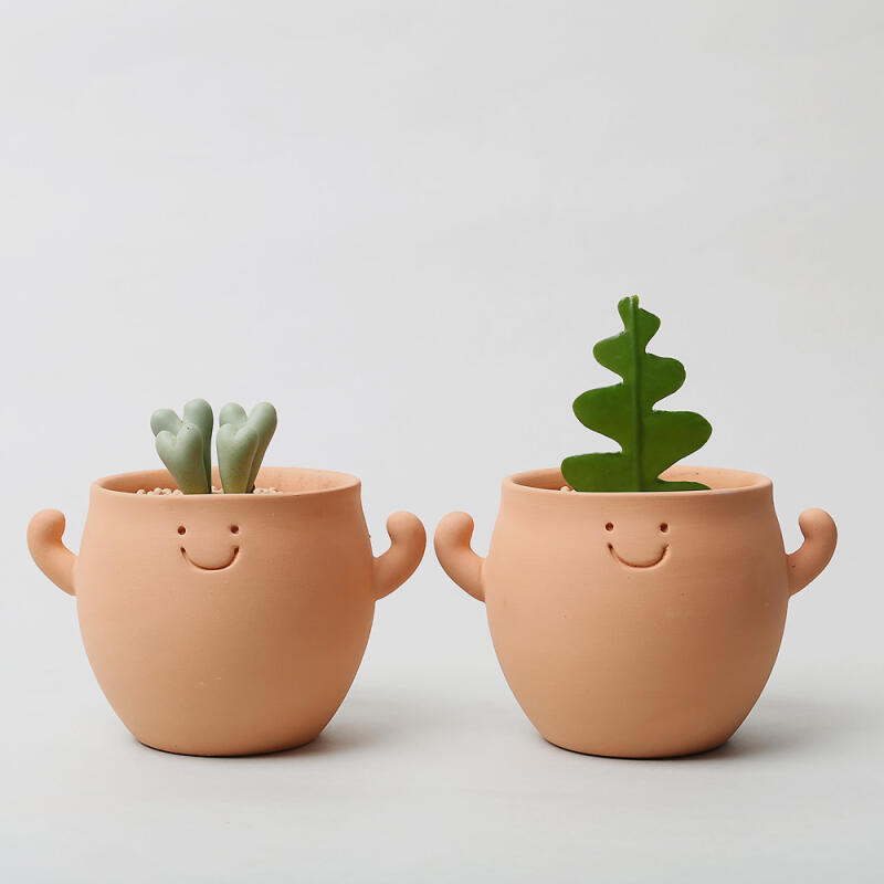 으랏차차 클레이팟 다육이 개업 승진 귀여운 화분