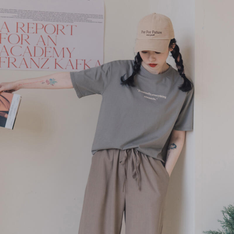 온더모먼트 PAY FOR FUTURE 워싱 볼캡 C1 옐로우