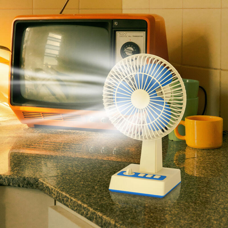 제주하우스 귤빵이 BLDC 탁상용 레트로 언바람 선풍기