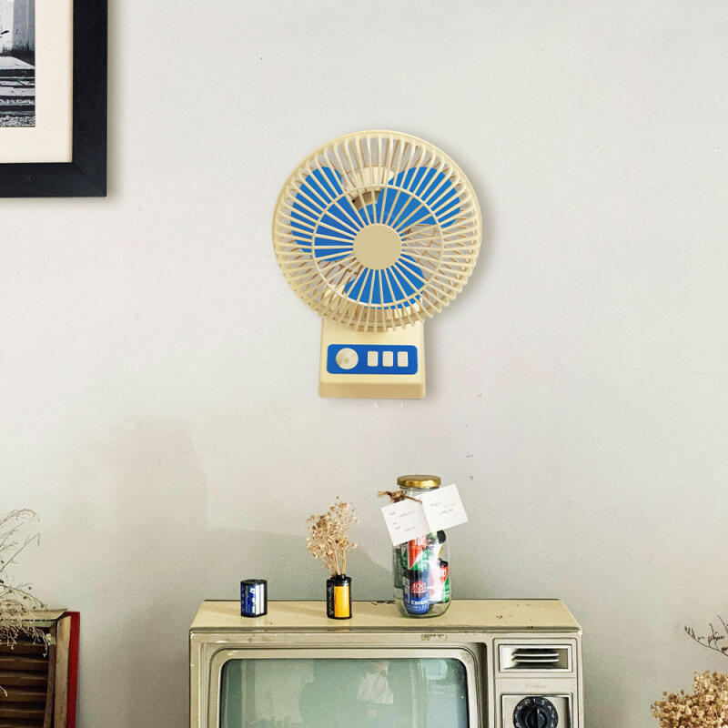 제주하우스 귤빵이 BLDC 탁상용 레트로 언바람 선풍기