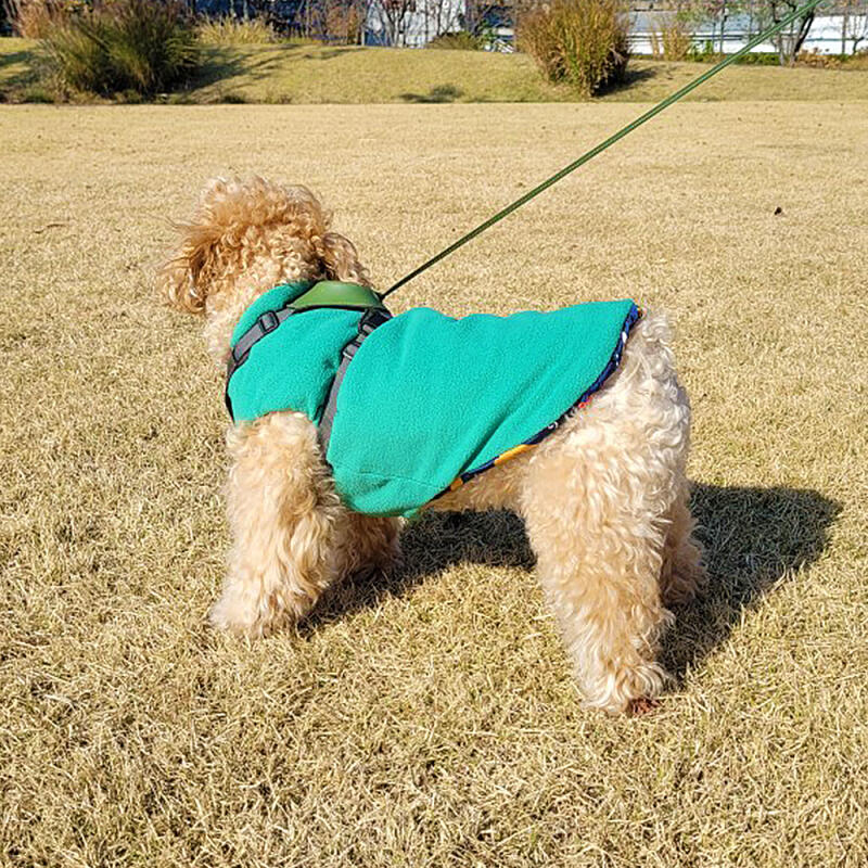 레토 강아지 패딩 양면 겨울옷 초경량 후리스