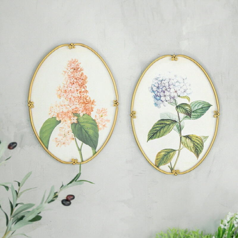 오벌 보타니컬 액자 2 types