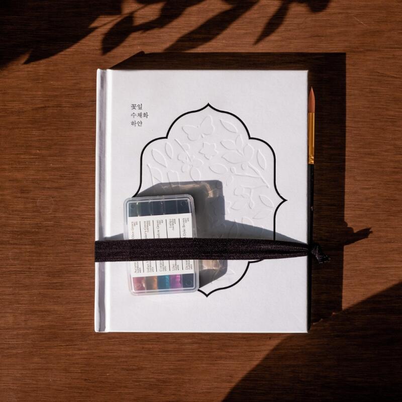 POOM | 마법처럼 물감이 제자리로, 꽃잎 수채화 하얀 KIT