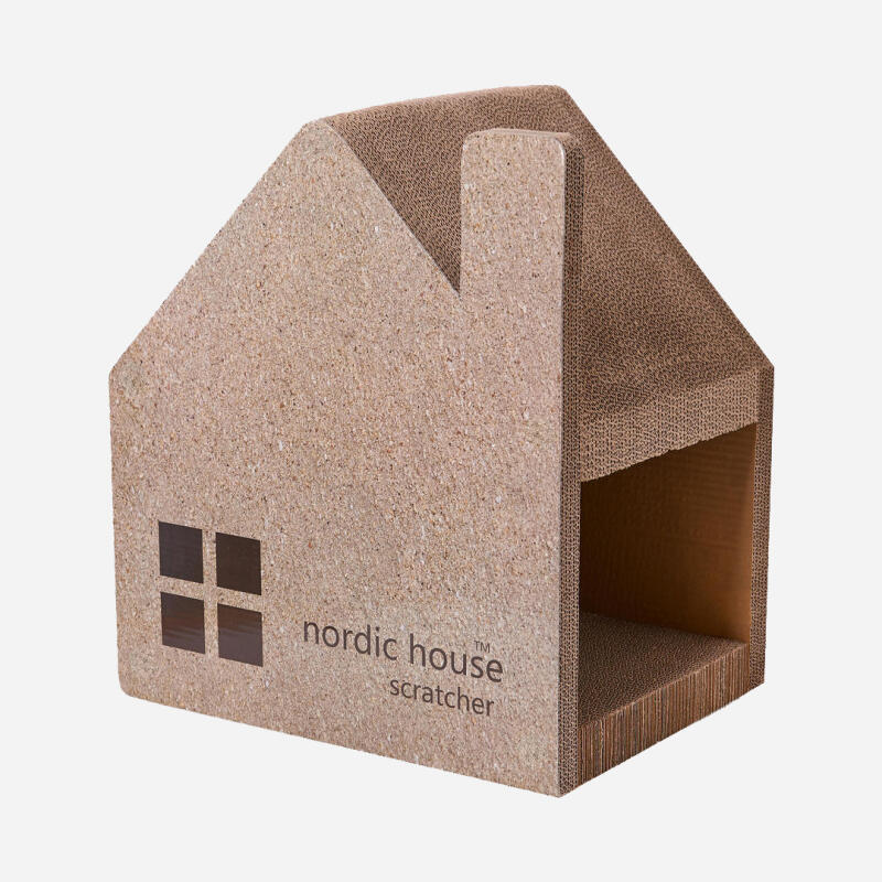 놀란고양이 노르딕 하우스 스크래처 고양이 숨숨집