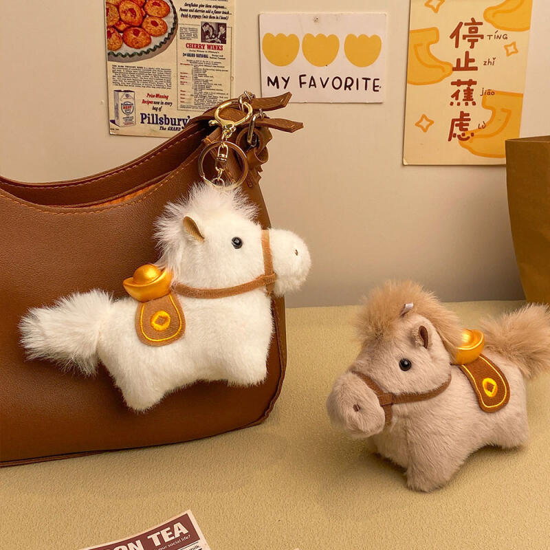 붉은말의해 말띠 조랑말 안장 인형 행운키링