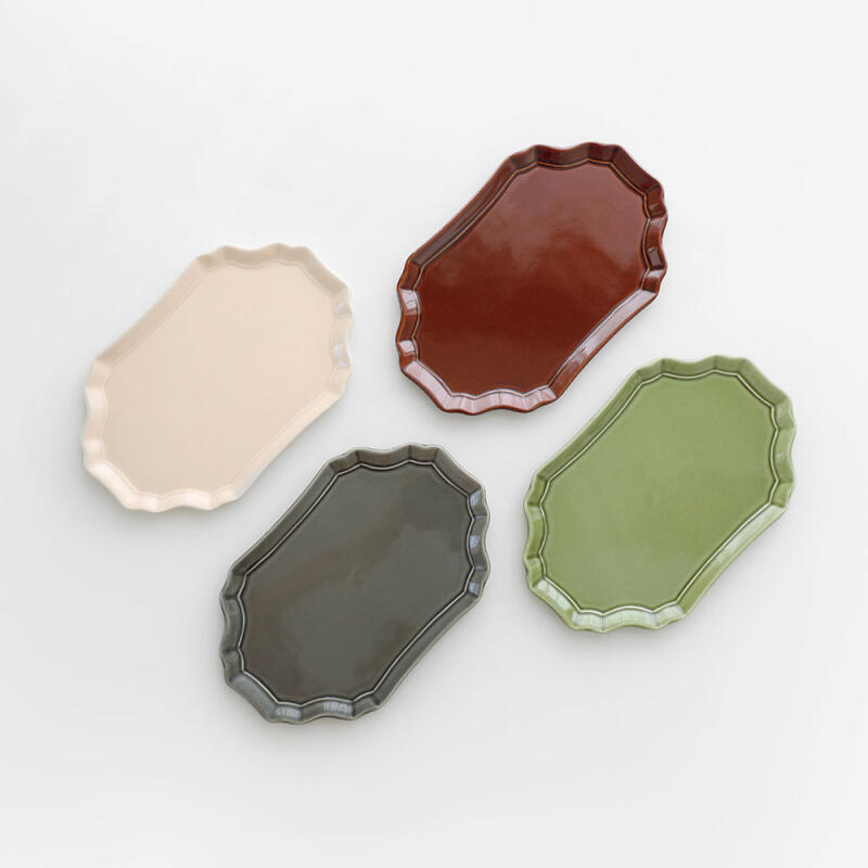 코르떼 팔각 오벌 플레이트 (4colors)