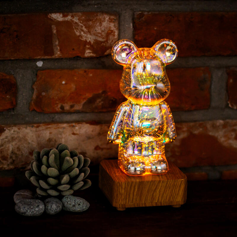 레토 3D 무드등 곰돌이 불꽃놀이 LED 조명 집들이선물