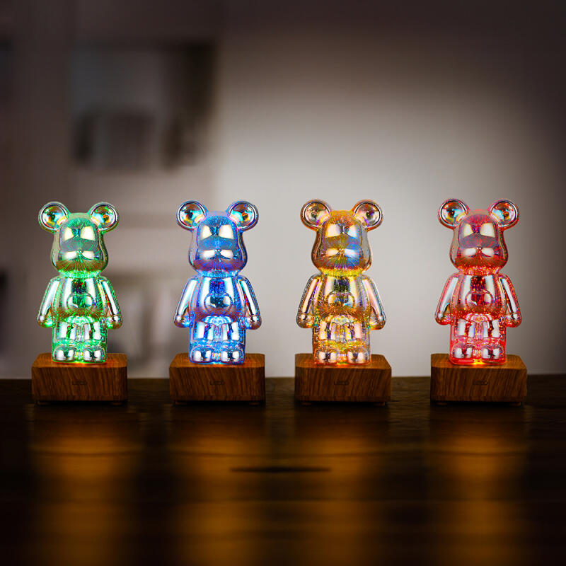 레토 3D 무드등 곰돌이 불꽃놀이 LED 조명 집들이선물