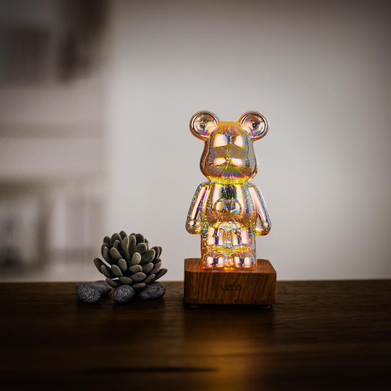 레토 3D 무드등 곰돌이 불꽃놀이 LED 조명 집들이선물