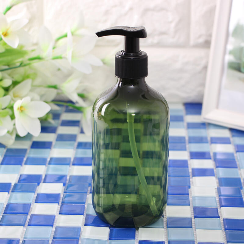 욕실 디스펜서 원통 샴푸용기(500ml/그린)