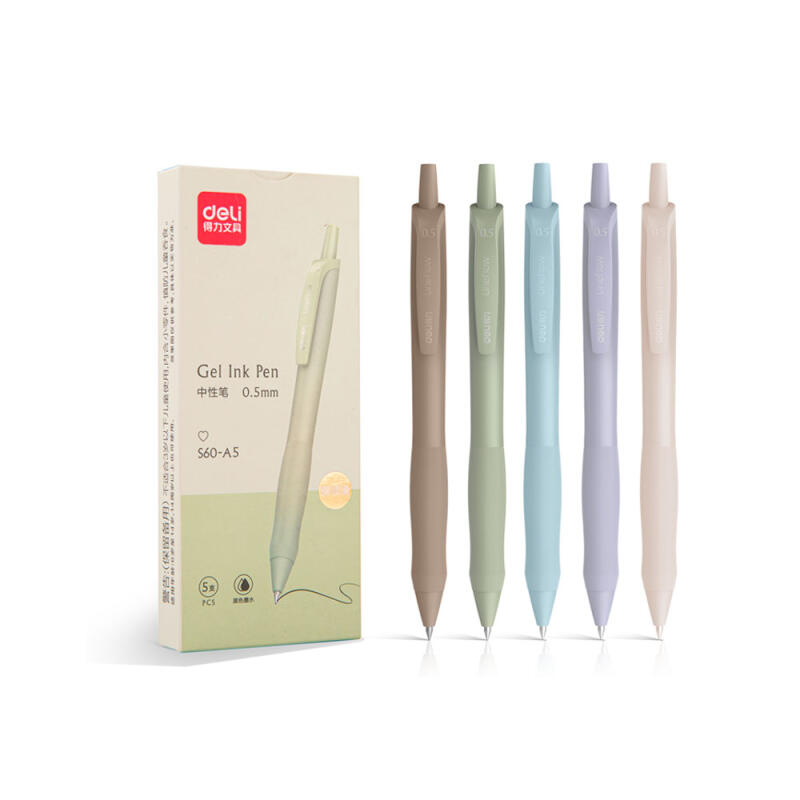 델리 모던 파스텔 젤 중성 블랙 젤펜 0.5mm