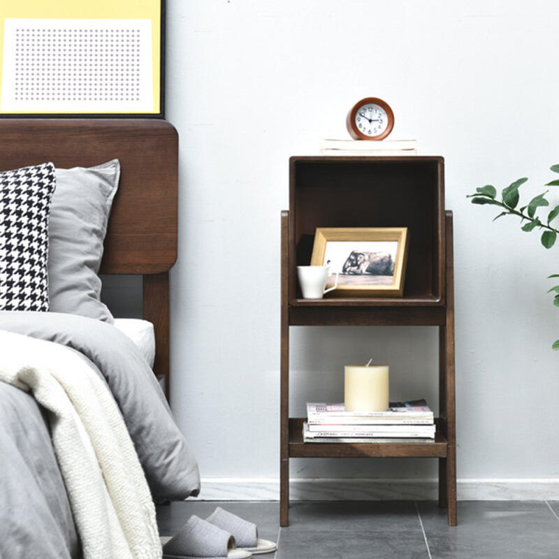 원목 인테리어 사다리 선반 (80cm) (월넛)