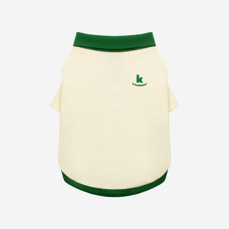 KINI SMILE VOLUME LOGO COLLAR TSHIRT-IVORY(카라티)