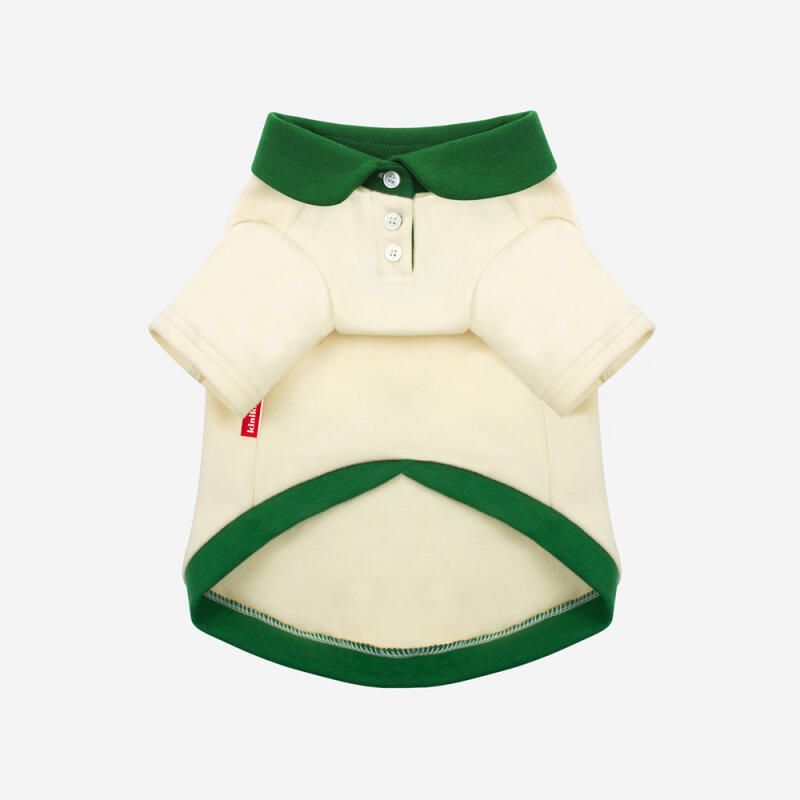 KINI SMILE VOLUME LOGO COLLAR TSHIRT-IVORY(카라티)