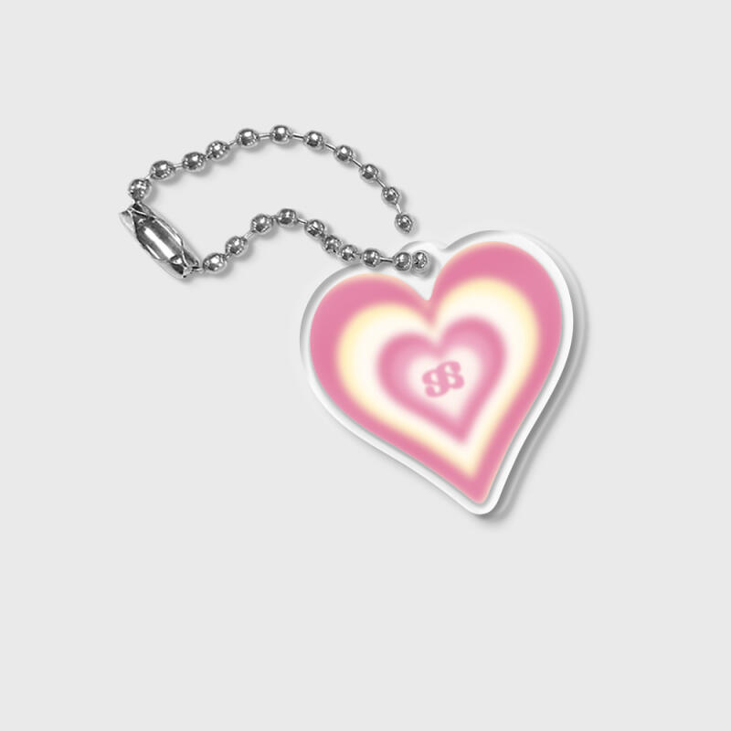 선셋 하트 아크릴 키링-6Colors 가방 폰꾸미기