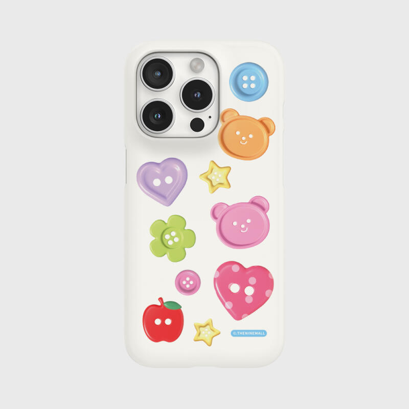 cherished button pattern [하드 폰케이스]