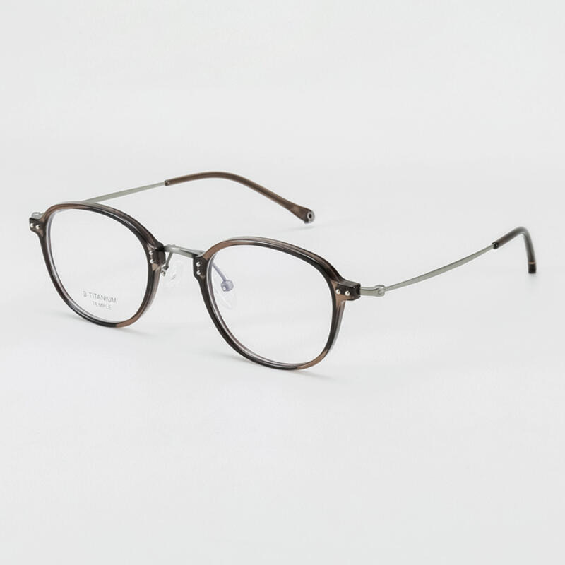 네오레트로 2350 티타늄 안경테 브라운