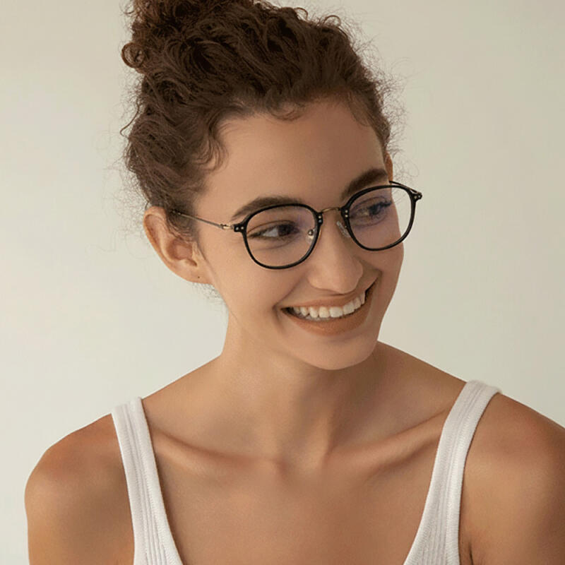 네오레트로 2350 티타늄 안경테 브라운