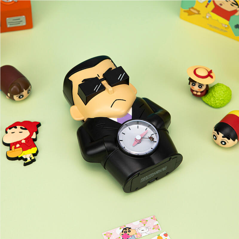 레토 짱구 흑곰 알람시계 캐릭터 탁상시계
